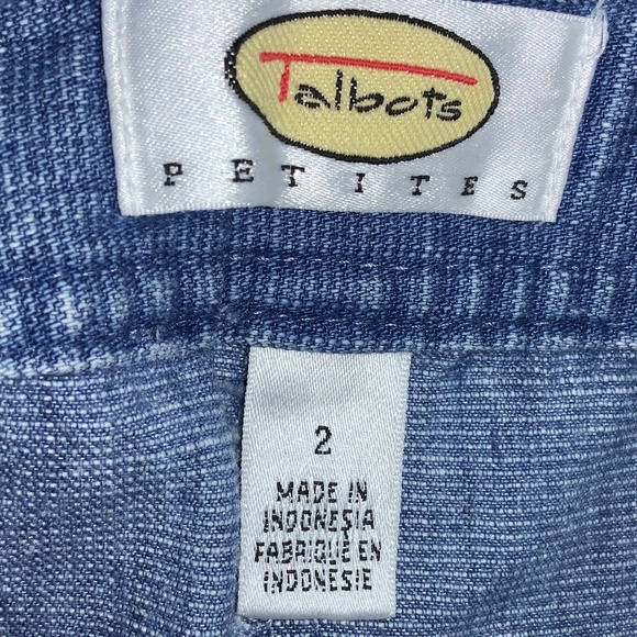 Talbots petites high waist ankle jeans Sz 2P side vents cotton blend - Picture 5 of 6